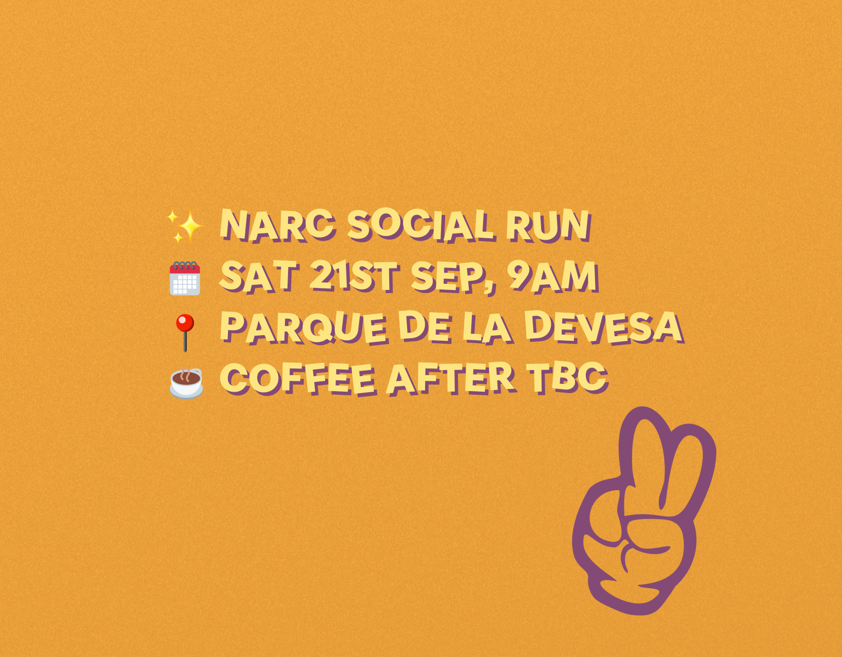 ✌🏽 NARC Social Run: Route 3: Via Verda *stroller friendly