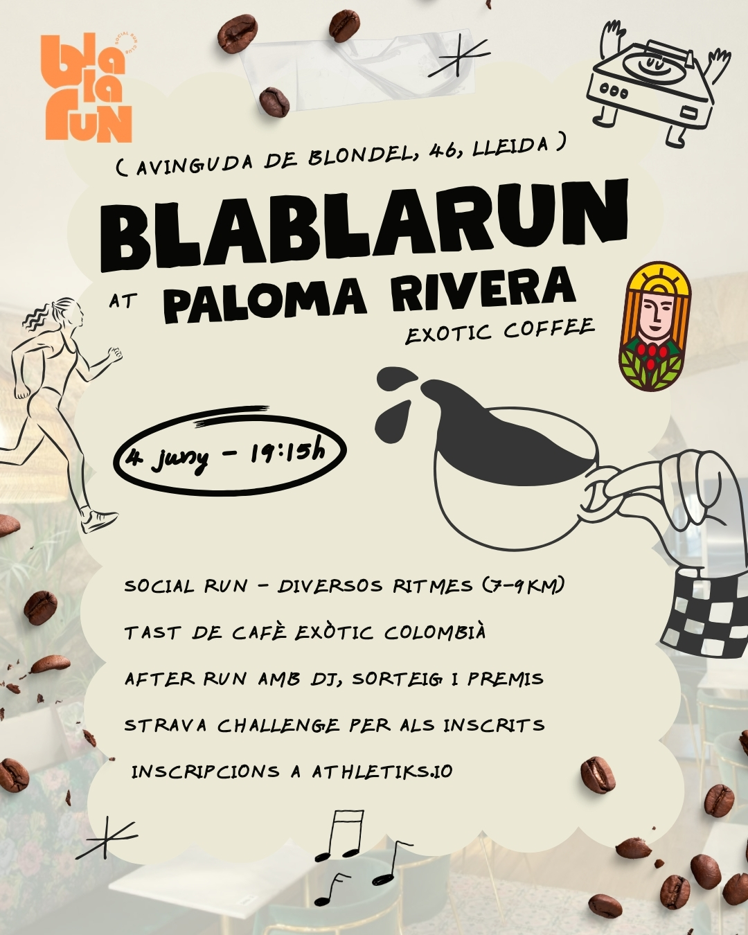 BLABLARUN at PALOMA RIVERA COFFEE (Lleida)