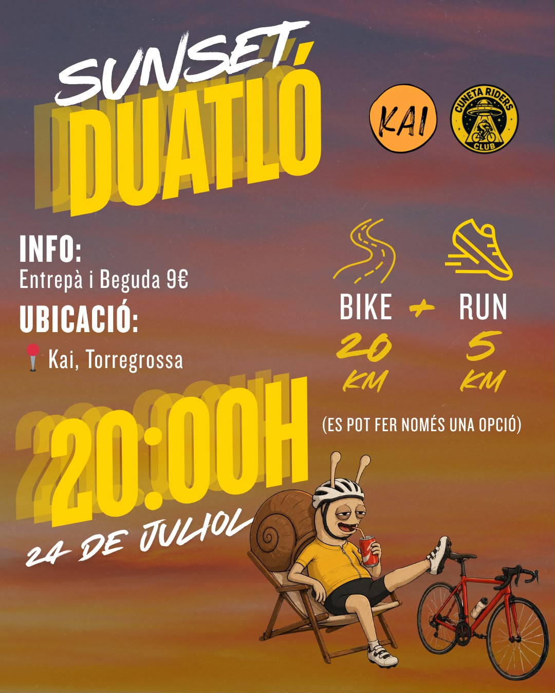 Duatló Sunset Cuneta ft Kai Torregrossa
