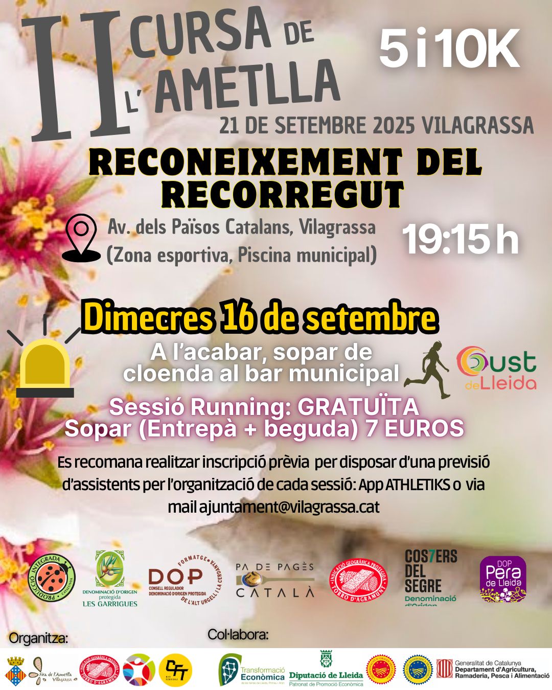 Reconeixement cursa de l'Ametlla Vilagrassa (5km/10km)