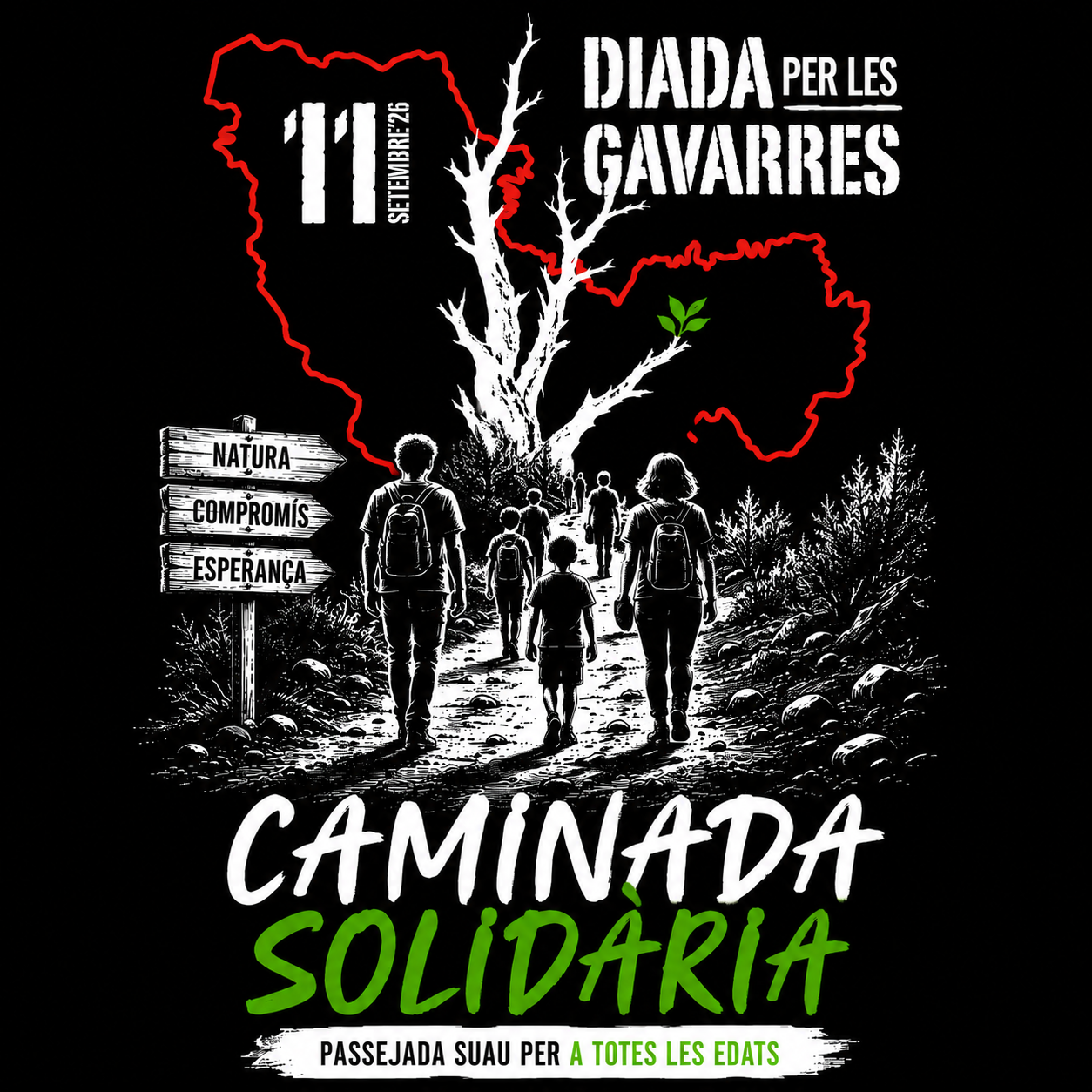 CAMINADA SOLIDÀRIA · LA LIADA PER LES GAVARRES